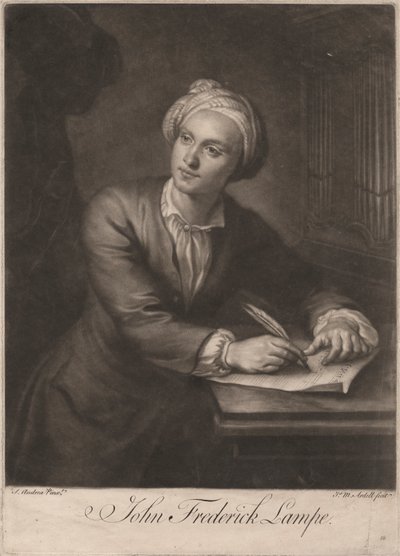 John Frederick Lampe, Engraved by James McArdell, c.1765 by S. Andrea